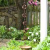 Glorlliant Rainwater Chain, 108 cm Gutter Chain, Rain Drain Chain,