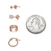 4 Pr Rose Gold Flash Sterling Silver Filigree Ear Cuffs,