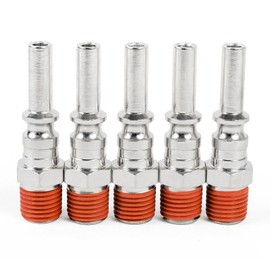 ChillWaves Lincoln L-Style Air Plug, 1/4" Body Size, 1/4" NPT Male Threads, Air Compressor Accessories Fittings(5-PACK)