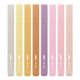 Mr. Pen- Aesthetic Highlighters, 8 Pack, Chisel Tip, Vintage Brown, Cute Highlighters Assorted Colors, Cute Highlighters for School Highlighters, Highlighter Set, Pastel Highlighters