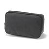 Wrinkle Nylon 84473937 Wide Opening Pouch, Dark Gray, L, Approx.