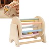 Wooden Rattle Rolling Drum Logic Thinking Hand Eye Coordination Safe