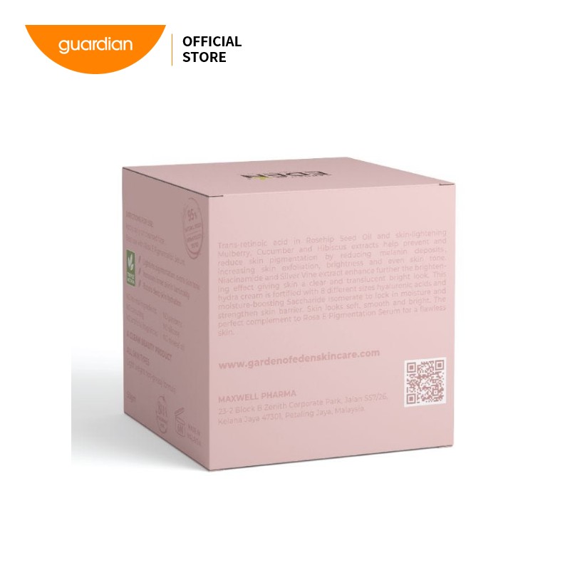 Garden Of Eden Rosa E Brigthening Hydra Cream 50G