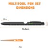 Gifts for Men, 9 in 1 Multitool Pen Set -