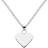 Dew Sterling Silver Heart Initial C Necklace of 45.7cm