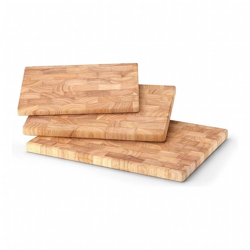 Continenta Rubber Tree Forehead Wood Cutting Board, Light Brown, One