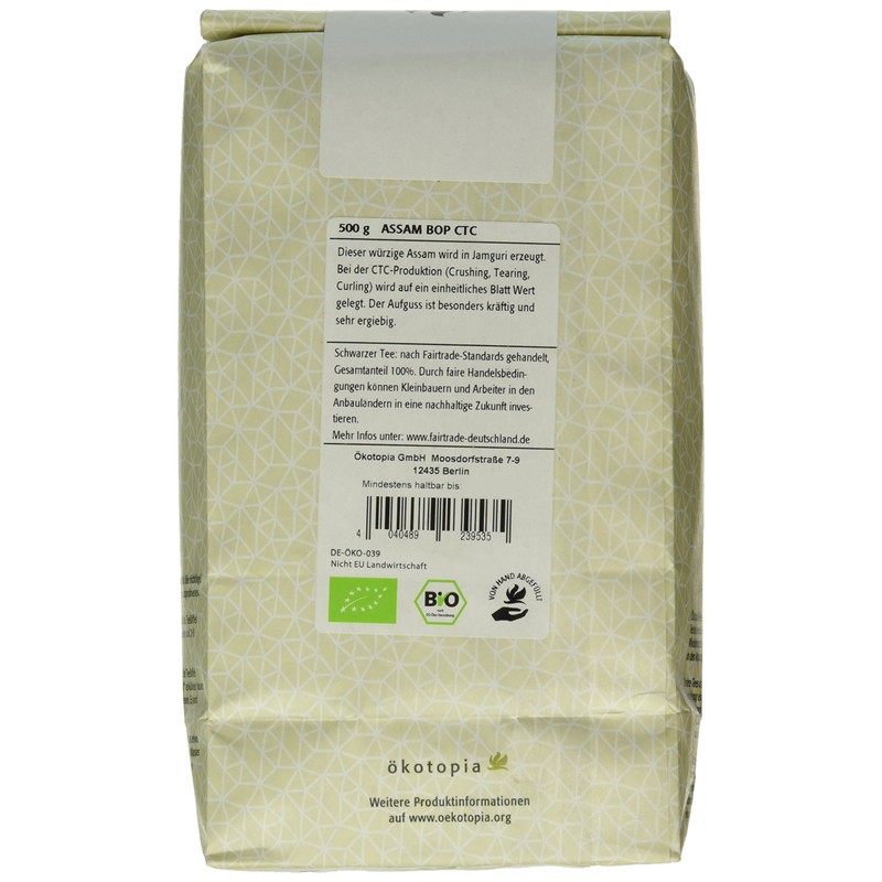 Ökotopia Assam Bop CTC Black Tea 500 g