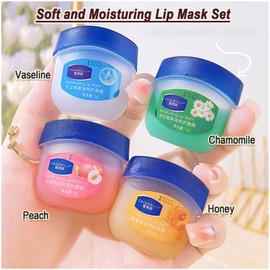Bosuya Lip Balm Hydrating Repair Lip Make-Up Anti-Cracking 7 g x 4 Pieces Skin Protect Moisturising Lip Mask