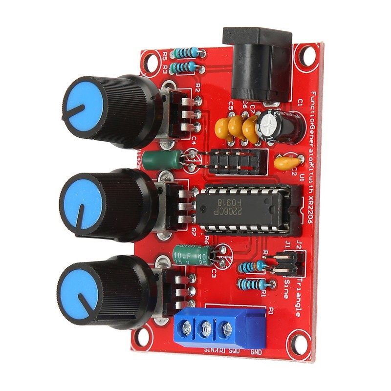 2Pcs Signal Generator Kit Sine Triangle Square Output 1Hz‑1MHz 9‑12V
