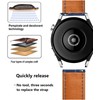 Moran Quick Release Leather Watch Bands Deployment Butterfly Buckle Calfskin