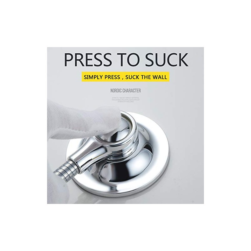 Shower Head Holder Suction Cup Handheld Bracket Adjustable Height Shower