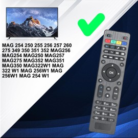 MAG254 tv Remote, MAG254 Remote Control for tv Replacement for Series Box Mag250 Mag254 Mag255 Mag256 Mag275 Mag322 Mag349 Mag410 Mag520 OTT TV Box IPTV Set-Top Box