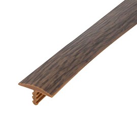Outwater Plastic T-molding 5/8 Inch Teak/Hickory Flexible Polyethylene Center Barb Tee Moulding 25 Foot Coil