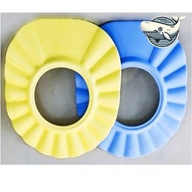 Safe Baby Shower Cap for Hair Washing Baby Yellow