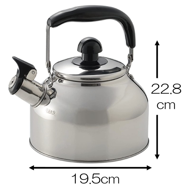 Kakuse NW-07 Whistling Kettle, Full Water, 0.8 gal (2.7 L),