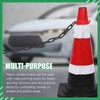 Keadic Black Plastic Barrier Chain, Plastic Chain Connectors with 20