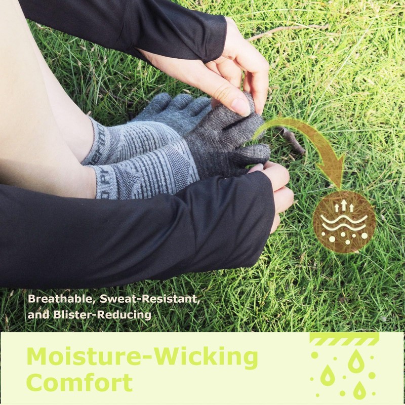 Merino Protect Merino Wool Toe Socks for Men&Women Hiking Socks