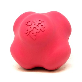 SodaPup Rubber Crazy Bounce Ball - Bouncy Dog Toy - Rubber Dog Ball - Sturdy Dog Toys - Pink