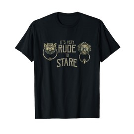 It's Very Rude To Stare Maze Door Knocker T-Shirt
