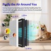 Vital 100S True HEPA Replacement Filter for LEVOIT Vital 100S