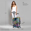 InUSA Miami Print Luggage with Spinner Wheels | Durable Lightweight