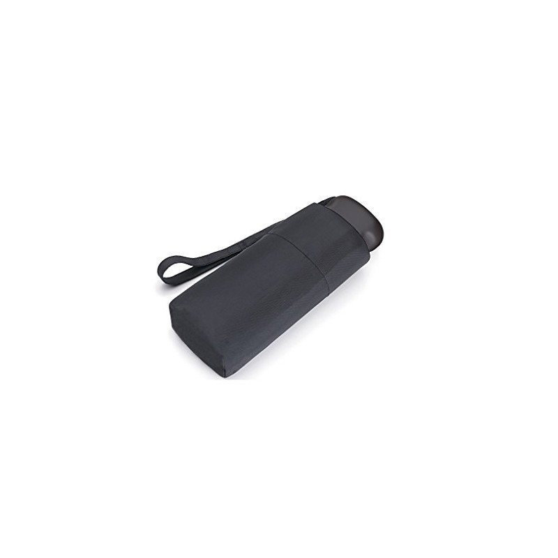 DUA Mini Flat Folding Umbrella Black