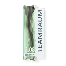 Logistic Sign System Glass Door Sign, Vitrum K2, Clamp Holder (200/100 mm)