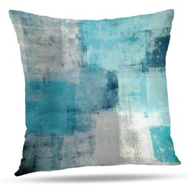 Alricc Turquoise Throw Pillow Covers 20x20 Teal, 2 Pack Square Decorative Pillow Cases Cushion for Farmhouse Home Decor