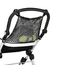 Black Pram Shopping Bags Mesh Bag Net Bag Universal Net Pram Net Shopping Net Storage Bag for Prams Sports Prams Buggies Wheelchair Jogger