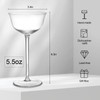LaDovana Hand Blown Crystal Nick & Nora Cocktail Glasses |
