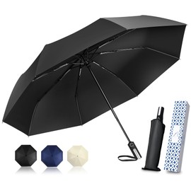 YOIIYO Folding Umbrella, One-touch Automatic Open/Close, Folding Umbrella, Large Size, For Both Sunny and Rainy Weather, Durable, Lightweight, 8 Ribs, Strong Wind, Compatible with Heavy Rain, UV