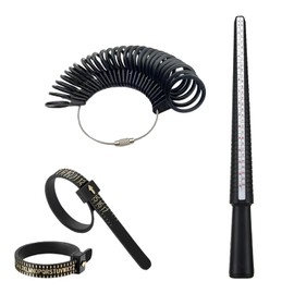 Ring Size Measuring Tool,Set of 4 Plastic Ring Stick Measuring Tools Ring Size Measurer Ring Tape Measure Finger Size Tool for Measuring Rings Diameters Finger Gauge Jewellery Sizing