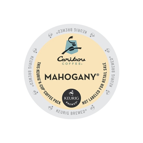 Caribou Coffee Mahogany, Single-Serve Keurig K-Cup Pods, Dark Roast Coffee, 72 Count
