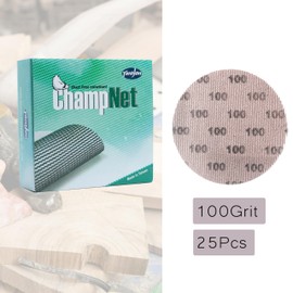 ChampNet Mesh Drywall 9 Inch Sanding Disc 100 Grit 25PCS, Sand Screen 9in Sandpaper Net Dust Free Hook and Loops Discs | Compatible with Radius 360 Drywall Sander | Ideal for Drywall, Floor, Putty Use