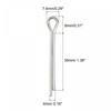 sourcing map Split Cotter Pin, 4mm x 35mm Stainless Steel