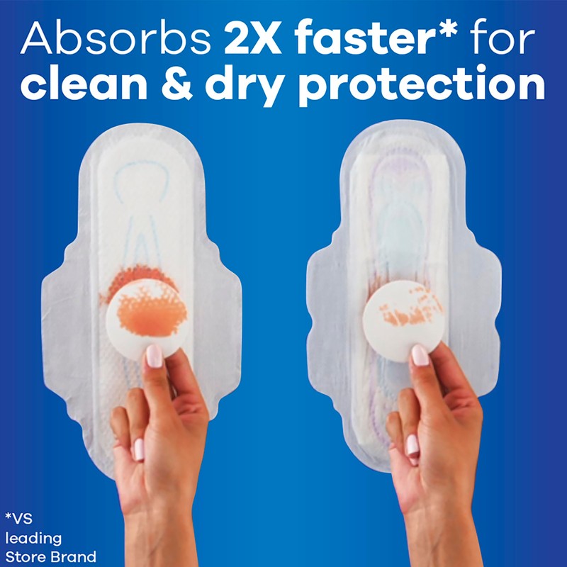 Always Ultra Thin Pads Size 2 Super Long Absorbency Unscented