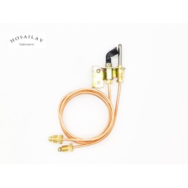 Gas Water Heater Pilot Assembely with 24" Thermocouple, 24" Gas Tubing and One Flame Hood (NG)