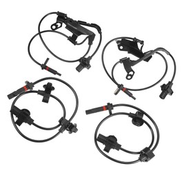 Motoforti Front Rear Left Right ABS Wheel Speed Sensor, for Honda Pilot 2009-2015 3.5L, Plastic, 57455STXA01 / 57450STXA01 / 57470STXA01 / 57475STXA01, Black, 4pcs