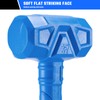 REAL STEEL Dead Blow Hammer with Carbon Steel Core Handle,