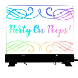 FlashingBlinkyLights Light Up Write On LED Sign Board