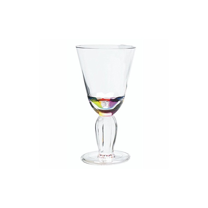 Acrylic Rainbow Wine Glasses by Merritt International--Set of 4 (12