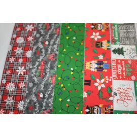 20 PC 2.5" JELLY ROLL (Red Truck)  CHRISTMAS 100% Cotton Fabric-Quilt-S