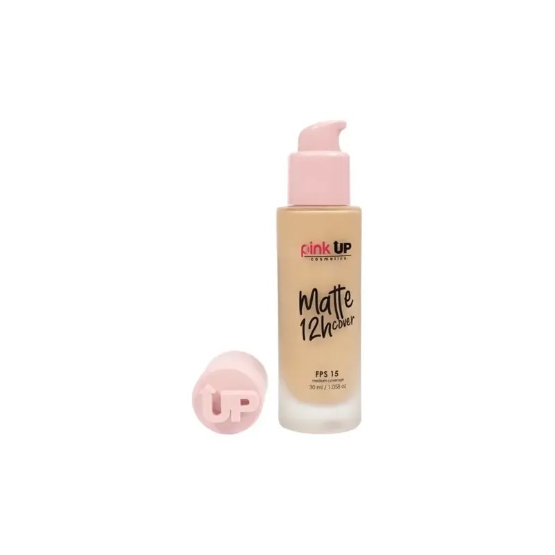 Base de maquillaje líquida Pink Up Rostro Matte Cover 12H