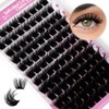 FADLASH Lash Cluster Eyelash Extensions 12-18mm Individual Cluster Lashes D Curl