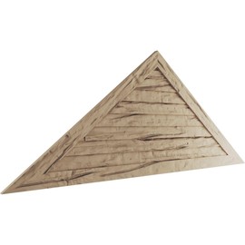 Ekena Millwork GVURTR44X15DRWPR Timberthane Rustic Urethane Gable Vents, Primed Tan