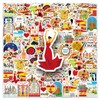 Pack of 50 Spain Stickers Car Laptop Phone Guitar Skateboard