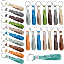 Roowest 50 Pcs Inspirational Gift for Women Silicone Keychain Employee Appreciation Gift Bulk Teacher Coworker(Vivid Color)
