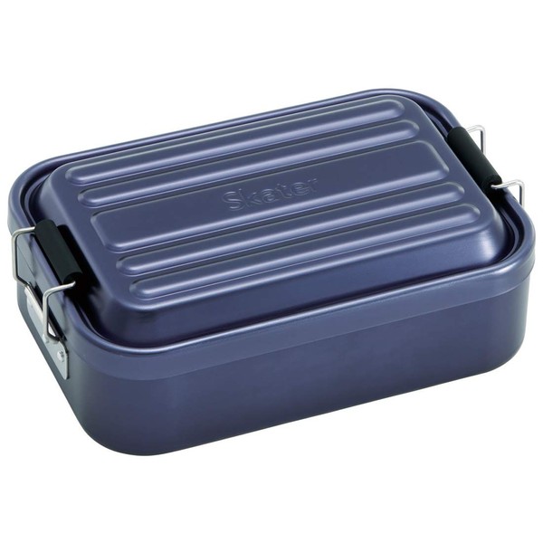 Skater AFT8B-A Fluffy Aluminum Lunch Box, Large Capacity, 28.7 fl oz (850 ml), Men, Dark Blue