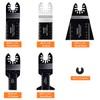 Hanida 120 Pcs Oscillating Saw Blades Metal, Multitool Blades for