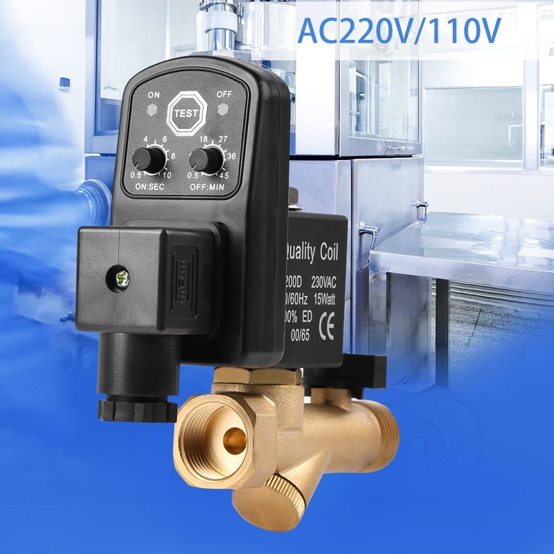 Automatic Drain Valve G1/2 DN15 Automatic Electronic Timed Drain Valve